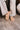 Mia Sugary Natural Shearling Platform Mule- full body side view