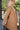 Ava Camel Button-Up Midi Coat - close up side view
