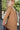 Ava Camel Button-Up Midi Coat - close up side view