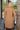 Ava Camel Button-Up Midi Coat - back view