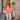 Miley Coral Reversible Sherpa Pullover Sweatshirt - full body view (washed side)