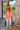 Miley Coral Reversible Sherpa Pullover Sweatshirt - full body view (washed side)
