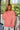 Miley Coral Reversible Sherpa Pullover Sweatshirt - front (washed side)