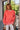 Miley Coral Reversible Sherpa Pullover Sweatshirt - front (sherpa side)