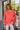 Miley Coral Reversible Sherpa Pullover Sweatshirt - front (sherpa side)