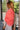 Miley Coral Reversible Sherpa Pullover Sweatshirt - side view (sherpa side)