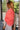 Miley Coral Reversible Sherpa Pullover Sweatshirt - side view (sherpa side)
