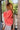 Miley Coral Reversible Sherpa Pullover Sweatshirt - side (sherpa side)