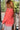 Miley Coral Reversible Sherpa Pullover Sweatshirt - close side view (sherpa side)