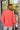 Miley Coral Reversible Sherpa Pullover Sweatshirt - back