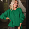 Liza Green Long Sleeve Sweater - front view