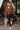 Cambry Brown Zip-Up Sweatshirt - full body front view