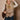 Cadie Taupe Faux Fur Vest - front view (belted)