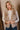 Cadie Taupe Faux Fur Vest - close up front