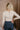 Willa Oatmeal High Neck Top- top back view