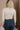 Willa Oatmeal High Neck Top- close up back view