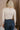 Willa Oatmeal High Neck Top- close up back view