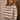 Charlee Taupe & Cream Stripe Sweater- front side view