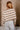 Charlee Taupe & Cream Stripe Sweater- close up back view