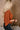 Blaire Rust Brown Knit Short Sleeve Sweater- side view