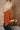 Blaire Rust Brown Knit Short Sleeve Sweater- side view