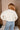 Brynn Cream Knit Open Cardigan- close up back top view