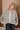 Thea Cream & Navy Stripe Knit Cardigan- front top view