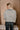 Thea Cream & Navy Stripe Knit Cardigan- back view