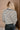 Thea Cream & Navy Stripe Knit Cardigan- close up back view