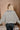 Thea Cream & Navy Stripe Knit Cardigan- full back view
