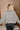 Thea Cream & Navy Stripe Knit Cardigan- full back view