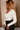 Camilla Ivory & Black Scallop Ribbed Top- side top view