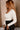 Camilla Ivory & Black Scallop Ribbed Top- side top view