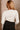 Camilla Ivory & Black Scallop Ribbed Top- back view
