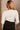 Camilla Ivory & Black Scallop Ribbed Top- back view