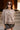 Freya Taupe Knit Cape Cardigan- front view