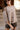 Freya Taupe Knit Cape Cardigan- close up front view
