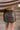 Eliza Dark Brown Leather Mini Skirt- back view
