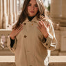 Phoebe Beige Button-Up Jacket- front view
