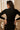 Mia Black High Neck Knit Top-close up back view