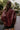 Solana Burgundy Faux Leather Jacket- back top view