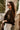 Freya Dark Brown Knit Cape Cardigan- side view
