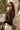 Freya Dark Brown Knit Cape Cardigan- full side view