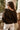 Freya Dark Brown Knit Cape Cardigan- back view