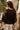 Freya Dark Brown Knit Cape Cardigan- close up back view