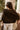 Freya Dark Brown Knit Cape Cardigan- full back view
