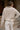 Marlowe Taupe Quarter Button-Up Sweater- close up back view