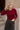 Milani Burgundy Smocked Top- top view
