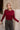 Milani Burgundy Smocked Top- front top view