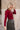 Milani Burgundy Smocked Top- back side view